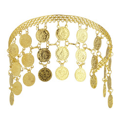 Čelenka zlaté penízky